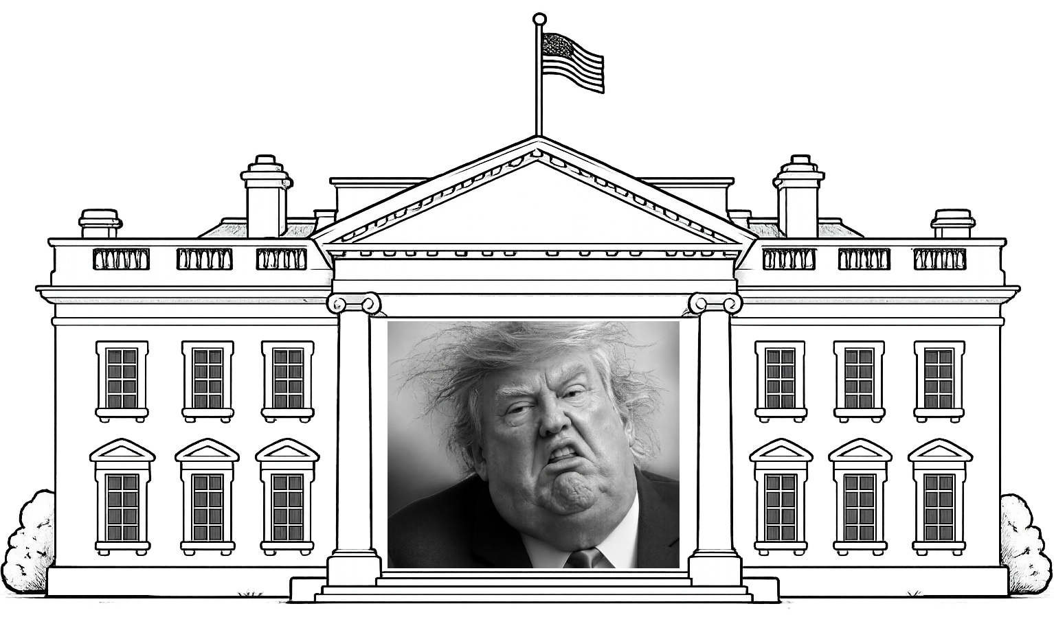 a fat republican in the white house